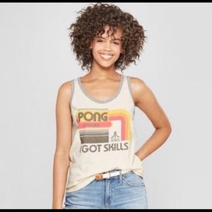 Junk Food Atari Pong Tank Top Size XS
